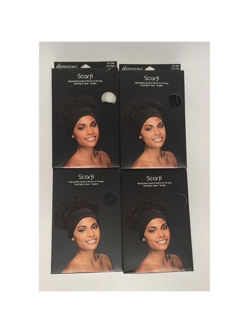 Jenny Capp Womens Scarfi One Size Fits All Black Lots Of 4